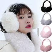 SOĞUKTAN KORUYUCU SOFT PELUŞ KATLANABİLİR KULAK KORUYUCU KULAKLIK thumbnail 6