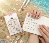 30lu Deniz Tema Metal Tırnak Süsleme Charm Nail Art Charm Taşları WN-508 thumbnail 1