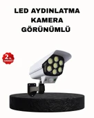 Güneş Enerjili Güvenlik Işığı Dış Mekan 5 Eksen Ayarlı ve PIR Hareket Sensörlü thumbnail 1