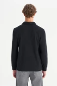 Erkek Polo Yaka T-shirt Black Black S thumbnail 2