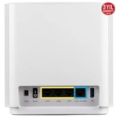 ASUS XT8 (W-2-PK) ZENWIFI WIFI6 AX6600 ROUTER 2-li paket Beyaz thumbnail 2
