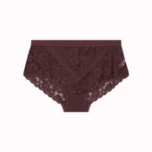 Büyük Beden Dantelli Tül Detaylı Lastikli Yüksek Bel Kadın Külot thumbnail 7