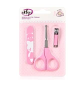 Bebek Tırnak Bakım Seti MAKAS TÖRPÜ TIRNAK MAKASI KIZ ÇOCUK PEMBE RENK thumbnail 1