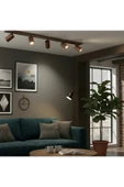 Beşli 5’li Bakır Eskitme Fırçalı GU10 LED Tavan Spot Hareketli Başlıklı Tasarruflu Modern Avize thumbnail 2