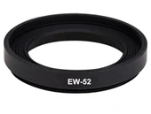 Ayex EW-52 Metal Parasoley, Canon RF 35mm F1.8 MACRO IS STM ile Uyumlu, Vidalı Alüminyum Lens Hood thumbnail 1