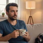 Hiç Mecalim Yok Kahve Kupası thumbnail 1