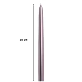 Pembe Renkli Şamdan Mum 10 Lu Paket 25 cm thumbnail 2