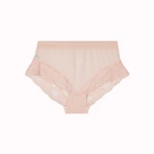 Büyük Beden Dantelli Tül Detaylı Lastikli Yüksek Bel Kadın Külot thumbnail 9