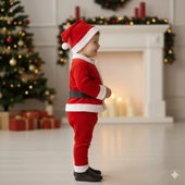 ERKEK ÇOCUK NOEL YILBAŞI TEMALI NOEL BABA TAKIMI thumbnail 2