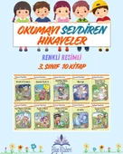 3.Sınıf Okumayı Sevdiren Renkli Resimli Hikayeler 7 - 10 Kitap thumbnail 1