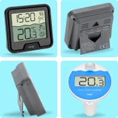 Tfa 30.3066.01 'Marbella' Havuz Sıcaklık Ölçer Ortam Isı Nem Ölçer thumbnail 5