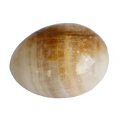 Bal Oniks Doğal Taş Yumurta - El Yapımı Dekoratif  Taşı thumbnail 1