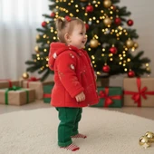 KIZ BEBEK YILBAŞI NOEL TEMALI 3LÜ TAKIM thumbnail 2