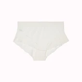 Büyük Beden Dantelli Tül Detaylı Lastikli Yüksek Bel Kadın Külot thumbnail 7