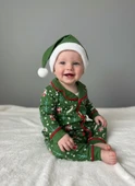 BEBEK YILBAŞI NOEL TEMALI PİJAMA TAKIMI thumbnail 2