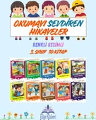 3.Sınıf Okumayı Sevdiren Renkli Resimli Hikayeler 8 - 10 Kitap thumbnail 1