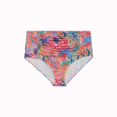 Büyük Beden Yüksek Bel Karın Toparlayıcı Tek Bikini Alt thumbnail 5