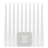 Sedef Renkli Şamdan Mum 10 Lu Paket 25 cm thumbnail 1