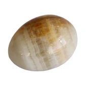 Bal Oniks Doğal Taş Yumurta - El Yapımı Dekoratif  Taşı thumbnail 2