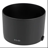 Ayex ES-60 Parasoley, Canon EF-M 32mm f/1.4 STM ile Uyumlu, Işık Yansımalarını Engelleyen Ters Takılabilir Tasarım thumbnail 1