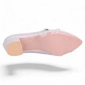 Ayakcenter Pıno5 Krem Kadın 7Cm Topuklu Ayakkabı thumbnail 4