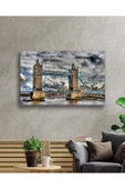 Şehir Köprü Manzara Cam Tablo 4mm Dayanıklı Temperli Cam City Bridge Landscape Glass Painting 4mm D thumbnail 2
