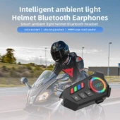 Çeşithane K06 Motosiklet Kask Kulaklığı – Su Geçirmez Bluetooth 5.4, 40 Saat Çalma Süresi, LED Işıklı, Ses Asistanı Destekli Kablosuz Kask Kulaklığı thumbnail 2