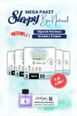 Sleepy 5 AL 4 ÖDE Bio Natural Hijyenik Ped Gece 30'lu ve ROSIE oda kokusu thumbnail 1