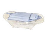 Sema Baby Köpüklü Kafa Destekli Bebek Banyo Filesi - Mavi thumbnail 1