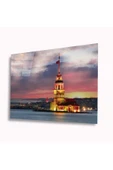İstanbul Kız Kulesi Cam Tablo 4mm Dayanıklı Temperli Cam thumbnail 1