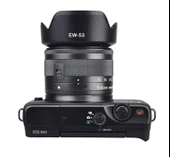 Ayex EW-53 Parasoley – Canon EF-M 15-45mm f/3.5-6.3 IS STM ile Uyumlu Lens Hood thumbnail 6