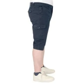 Büyük Beden Erkek Kapri Klasik 21401 Lacivert thumbnail 2