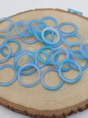 Akik Taşı İnce Boy Yüzük – Turkuaz Alacalı –  3mm Kalınlık  (59972) thumbnail 1