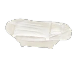 Sema Baby Köpüklü Kafa Destekli Bebek Banyo Filesi - Beyaz thumbnail 1