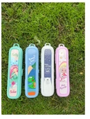 Beyaz Multi Renkli Kapaklı Kalemlik Kutusu -Çanta İçi Saklama - Diş Fırçası - Makyaj Fırçası Kutu thumbnail 4