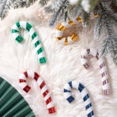 Asılabilir Yılbaşı Yeniyıl Ağacı Süsü Baston Şeker Candy Cane 14cm Christmas New Year Candy Stick Ornaments thumbnail 3