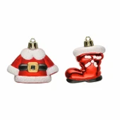 Asılabilir Yılbaşı Yeniyıl Ağacı Süsü Noel Baba Kıyafetleri Christmas New Year Santa Clothes Ornaments thumbnail 5