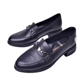 MAMMAMİA KISA TOPUK LOAFER KADIN DERİ AYAKKABI thumbnail 4