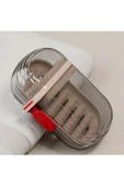 TİNEKE  Şeffaf Kutu Şeklinde Plastik Katı Sabunluk Pratik Kullanımlı Hijyenik Banyo Sabun Kabı 1 ADET thumbnail 8