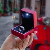 DMT COPPER HOME El Yapımı Antik Bakır Örgülü Yüzük, Ayarlanabilir, Rustik Tasarım, Gaziantep El İşçiliği, Lüks Hediye Kutusu ile thumbnail 1