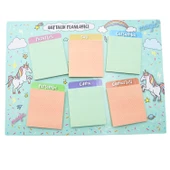 NotYaz 29x21 50 Yaprak 6 Blok Başarı Haftalık Planlayıcı Unicorn (BH-3679) thumbnail 1