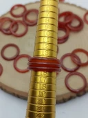 Akik Taşı İnce Boy Yüzük – Bal Koyu Kahve Alacalı –  3mm Kalınlık  (59978) thumbnail 3