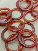 Akik Taşı İnce Boy Yüzük – Bal Koyu Kahve Alacalı –  3mm Kalınlık  (59978) thumbnail 2