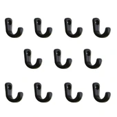 Tekli Anahtar, Bijuteri, Vitrin, Dekor Askısı - Siyah, 10x18x22 Mm thumbnail 2