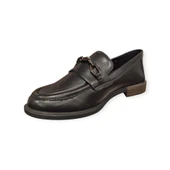 MAMMAMİA D25KA-3800 KISA TOPUK KADIN LOAFER DERİ AYAKKABI thumbnail 3