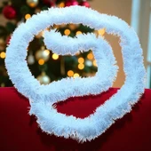 2 METRE MAT KARLI BEYAZ YILBAŞI BOYUN SİMİ BEYAZ KARLI YUMUŞAK BOYUN GARLANDI BEYAZ SÜSLEME SİMİ thumbnail 1