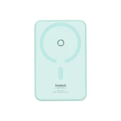 Baseus MagPro Magnetic Bracket Wireless Fast-Charging Power Bank 5000mAh 20W Peppermint Blue (with Simply Series Charging Cable Type-C to Type-C (20V/3A) 30cm White) thumbnail 2