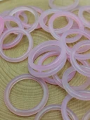 Akik Taşı İnce Boy Yüzük – Pembe Alacalı –  3mm Kalınlık  (59974) thumbnail 1