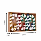 Asılabilir Yılbaşı Yeniyıl Ağacı Süsü Baston Şeker Candy Cane 14cm Christmas New Year Candy Stick Ornaments thumbnail 6