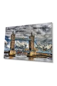 Şehir Köprü Manzara Cam Tablo 4mm Dayanıklı Temperli Cam City Bridge Landscape Glass Painting 4mm D thumbnail 1